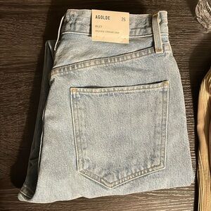 Agolde Riley High Rise Straight Crop in Renewal